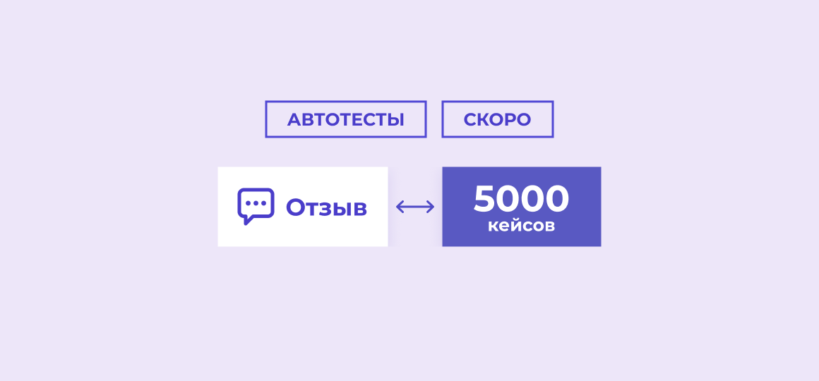 5000 автотест-кейсов за отзыв